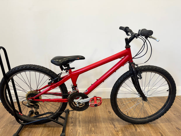 24” red bike