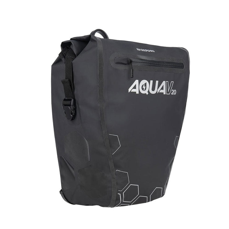 Aqua Pannier Oxford Aqua V 20 QR Single Pannier - Black