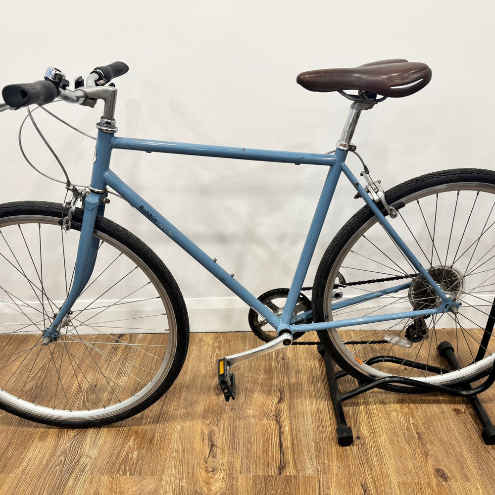 Bobbin Bobbin Hybrid Road Bike - Blue - With Tannus Airless Tyres