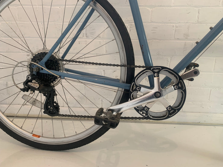 Bobbin Bobbin Hybrid Road Bike - Blue - With Tannus Airless Tyres