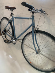 Bobbin Bobbin Hybrid Road Bike - Blue - With Tannus Airless Tyres
