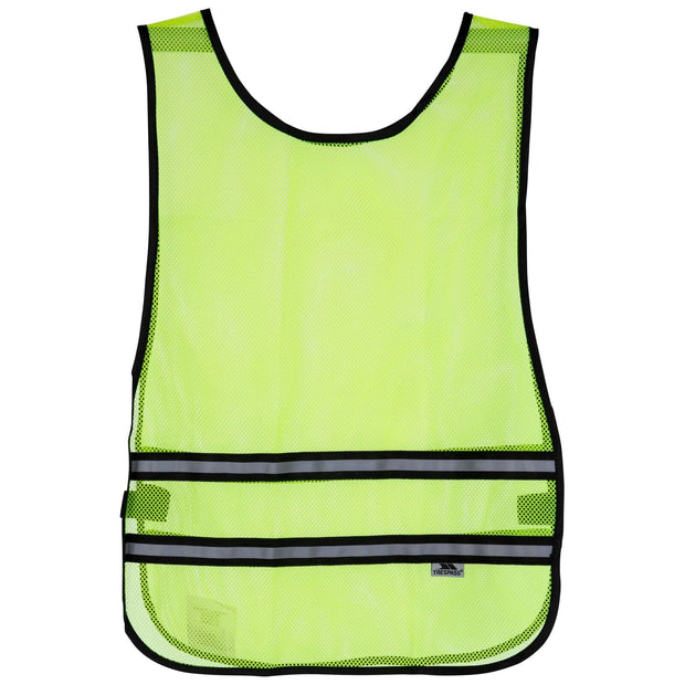 ETC Bike clothes Hi Vis Vest Bib Safety Cycling Yellow With Side Tab Buckle