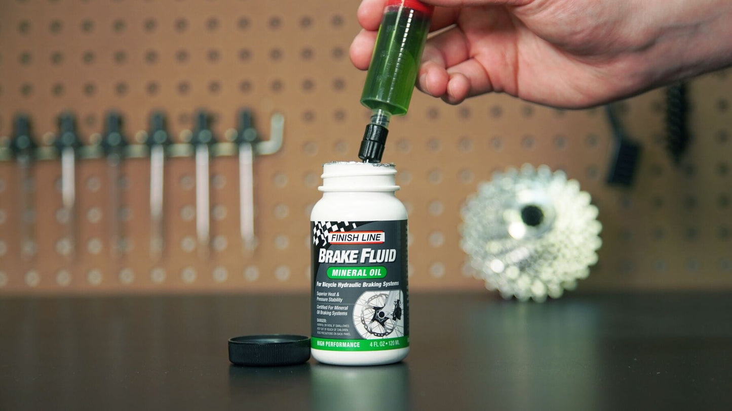 Finish Line Mineral Oil Brake Fluid - 4 oz / 120 ml