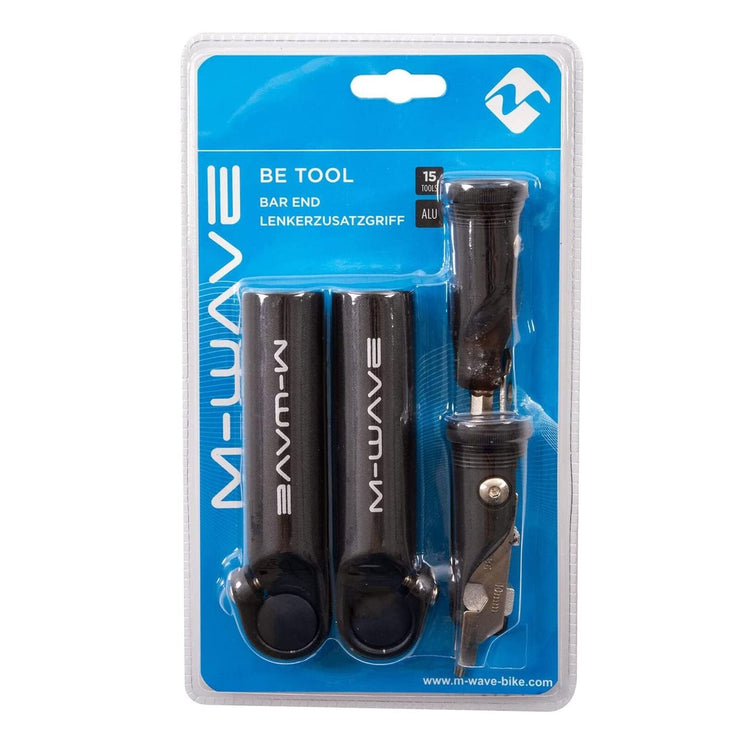 M-Wave M-Wave Alloy Bar Ends and Chain Tool Handlebar Bicycle Bike - Black