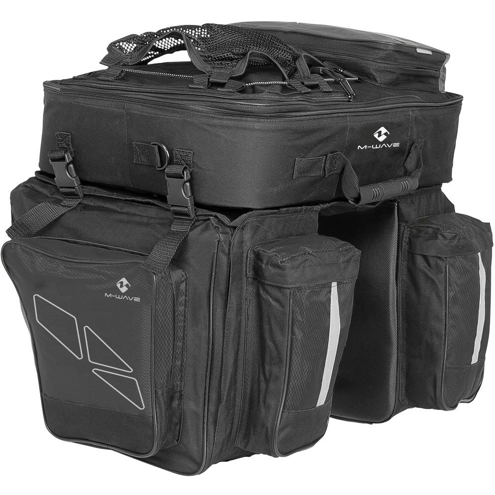 M-Wave Amsterdam Triple Rack pack Black, Grey – I Cycle Ltd