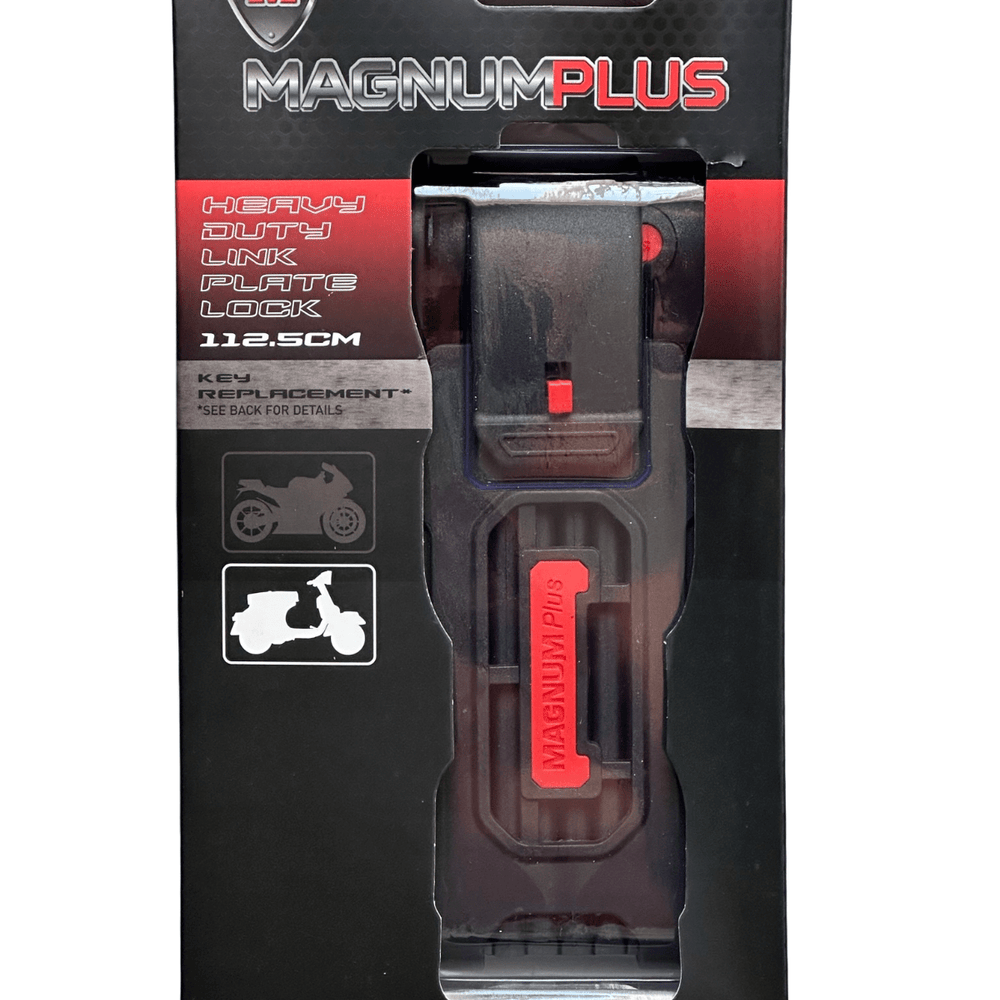 Magnumplus Lock MAGNUM PLUS K-9 HEAVY DUTY LINK PLATE LOCK HLKM119 SIZE: 112.5CM