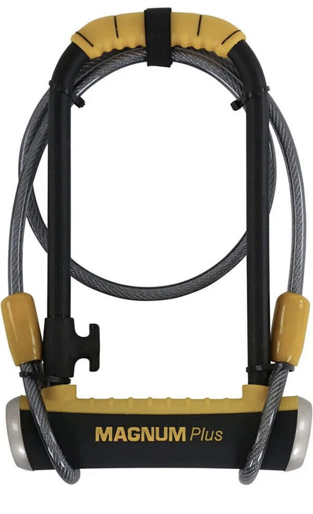 Magnumplus Lock Magnum Plus Mag Solid U Shackle D Lock 115mm X 230mm x 14mm + Cable
