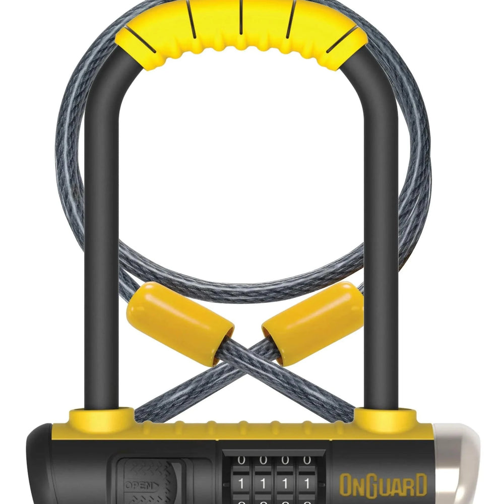OnGuard BIKE LOCK OnGuard 8012c Bulldog DT Lock Combo Combination U-Lock plus cable