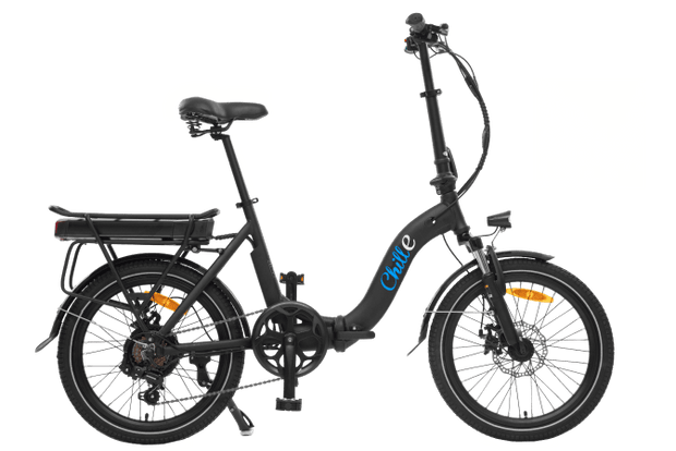 Chille Folding Bike 10Ah / BLACK / With Tannus Chille Folder